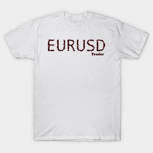 EURUSD Trader White T-Shirt